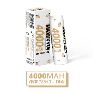 MaxiCell: IMR 18650, 4000mAh 18A