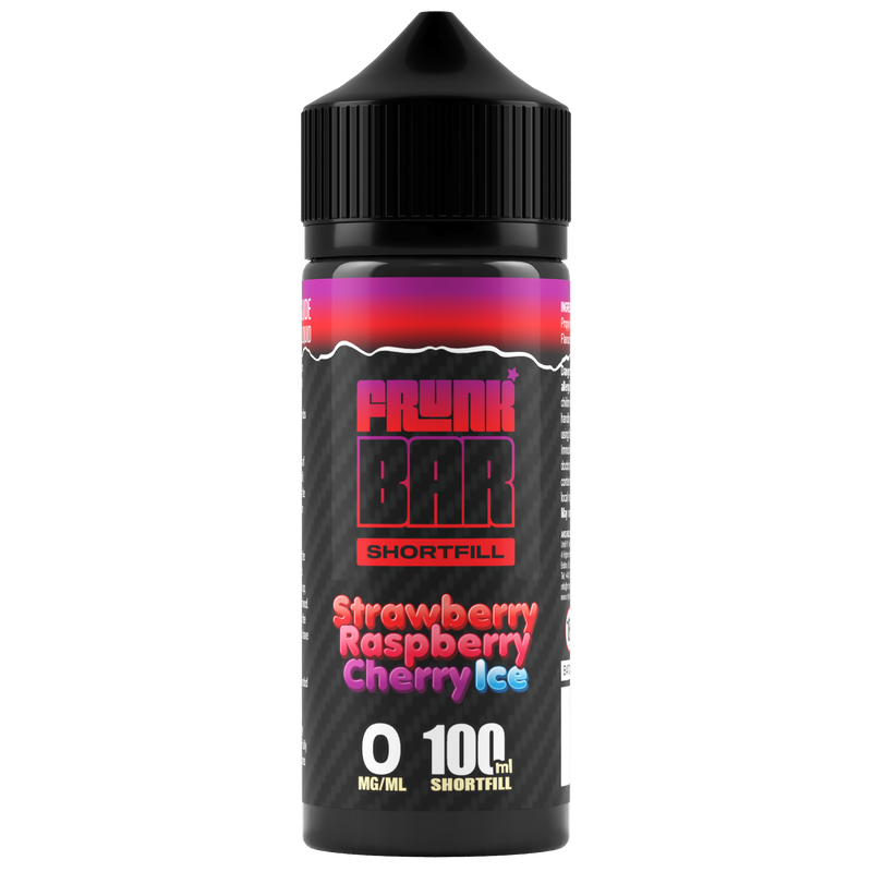 Frunk Bar Shortfill - Strawberry Raspberry Cherry Ice 100ml