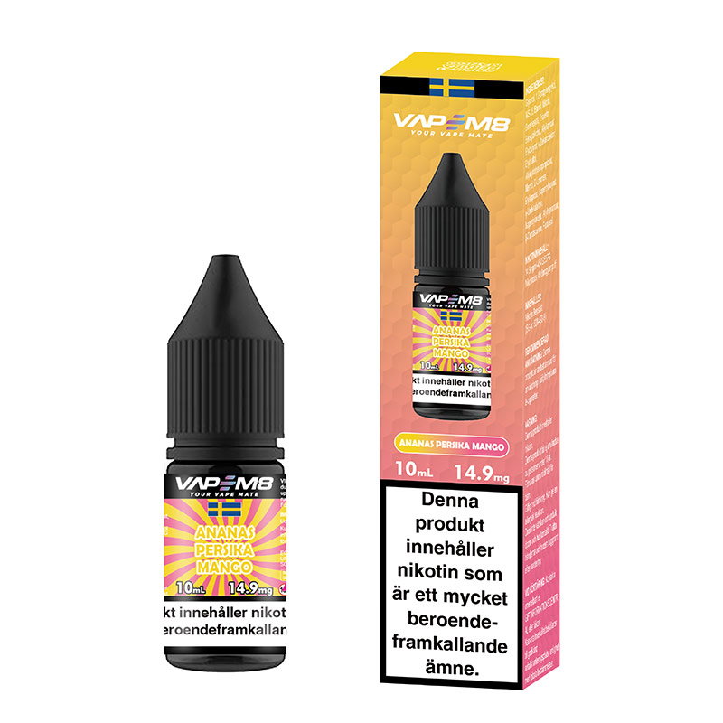 VapeM8 - Ananas Persika Mango 14mg