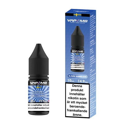 VapeM8 - Blåbär Bubblegum 14mg