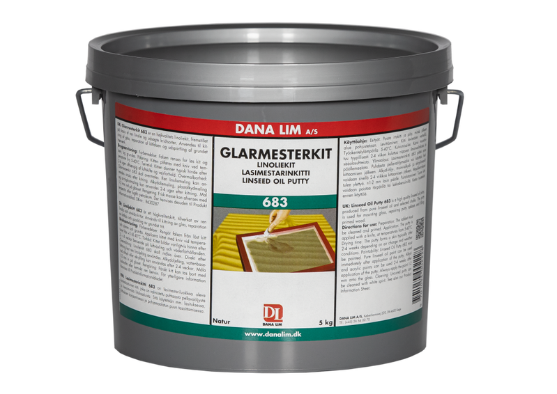 Glasmästarkitt 683 Natur 5kg Dana Lim