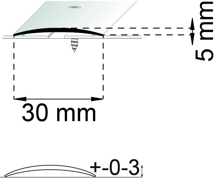Skarvlist A03 RF 100cm 30mm