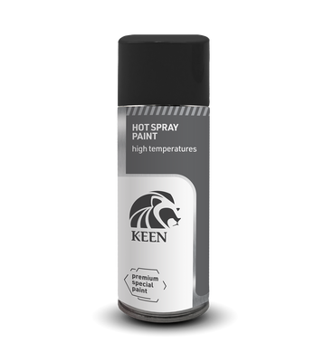 Sprayfärg Värmespray Svart 600°C Keen 400ml