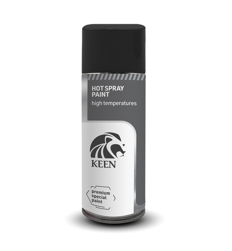 Sprayfärg Värmespray Svart 600°C Keen 400ml