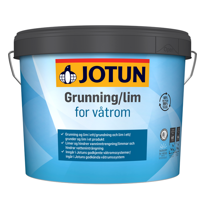 Grundning och lim för våtrum Jotun