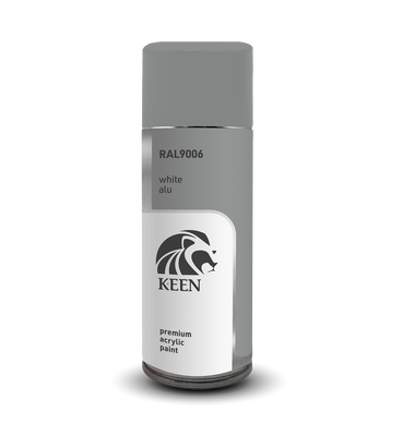 Sprayfärg Keen 400ml – RAL9006 White Aluminium