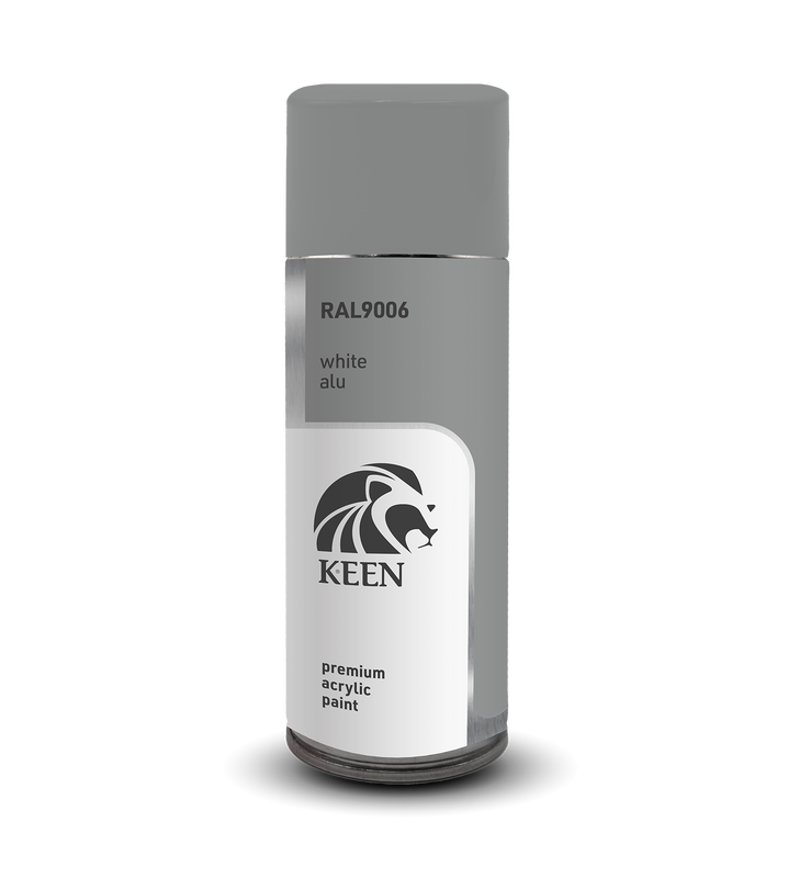 Sprayfärg Keen 400ml – RAL9006 White Aluminium