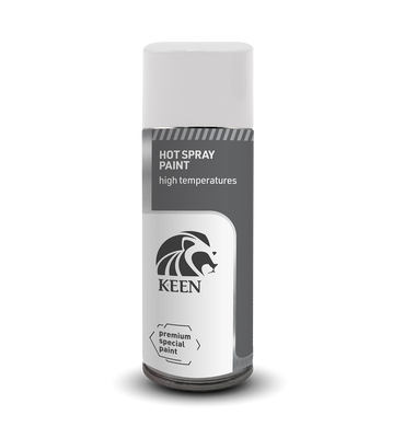 Sprayfärg Värmespray Vit 300°C Keen 400ml