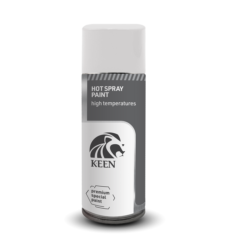 Sprayfärg Värmespray Vit 300°C Keen 400ml