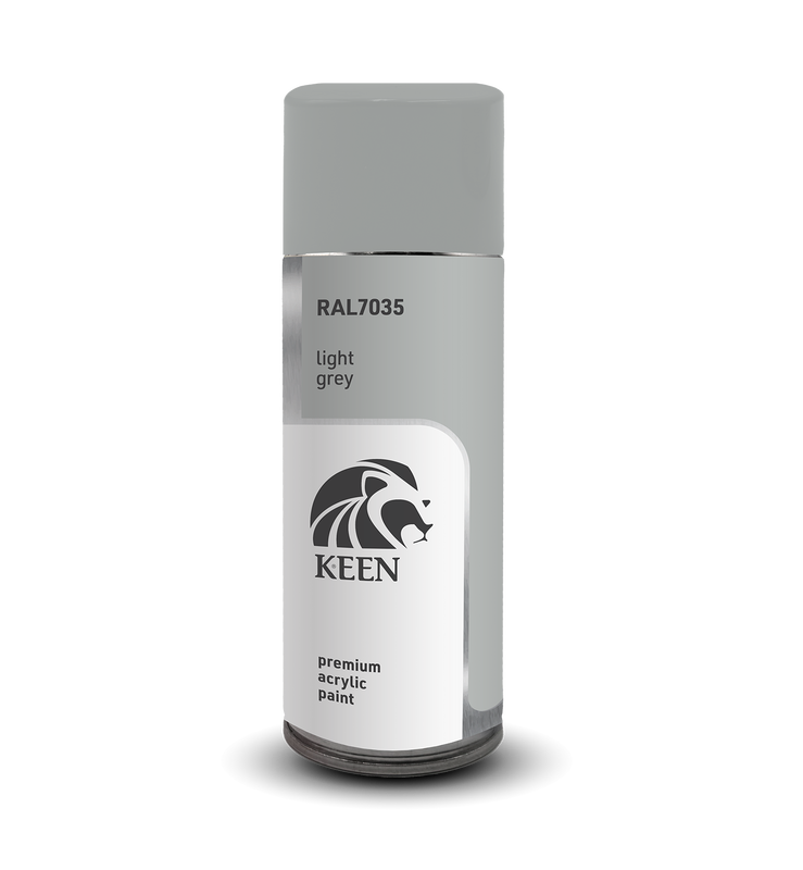 Sprayfärg Keen 400ml – RAL7035 Light Grey
