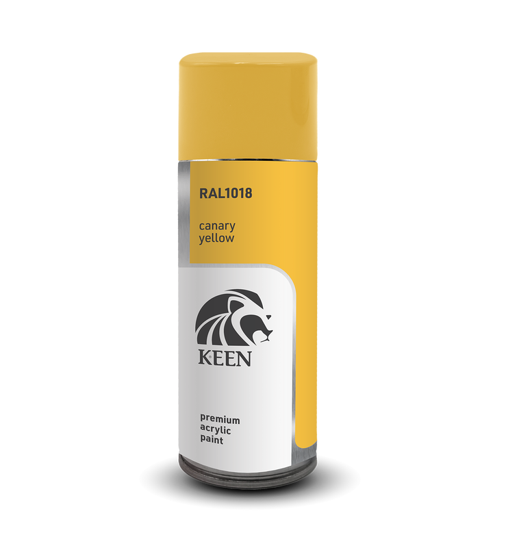 Sprayfärg Keen 400ml – RAL1018 Canary Yellow