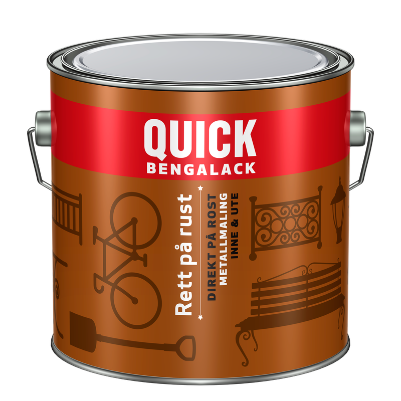 Direkt på Rost Jotun Quick Bengalack