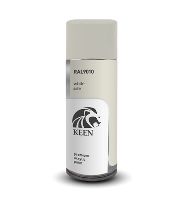 Sprayfärg Keen 400ml – RAL9010 Satin White