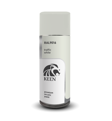 Sprayfärg Keen 400ml – RAL9016 Traffic White