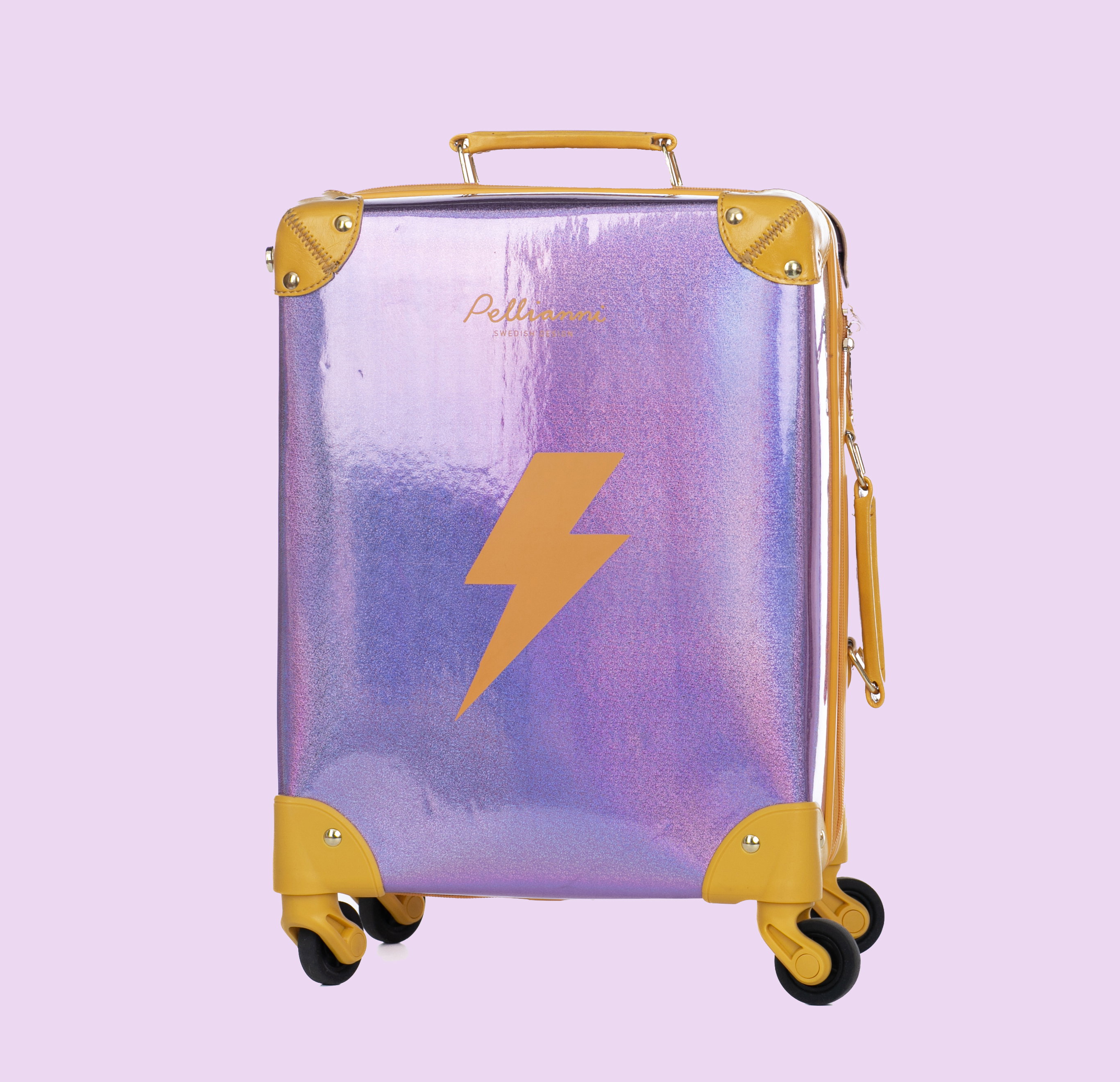 Suitcase Purple Lightning