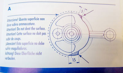Cilinder Piaggio Polini 46mm 10p + Ciao kop