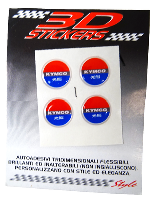 Kymco emblem 3-D 3x3cm universal 4-pack