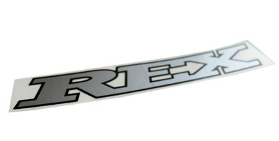 Dekal / klistermärke Rex silver/svart