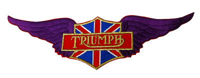 Triumph Patch – Vleugel 32×9 cm – Origineel Jaren 70, VS