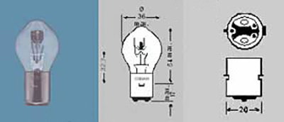 Lampa Ba20D 6V 40/45W