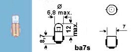 Lampa Ba7S 12V 1.2W