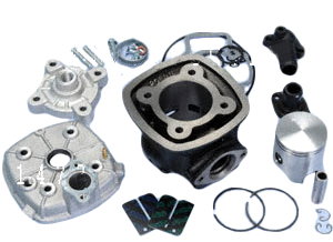 Cylinder Piaggio lc 70cc 47mm Polini+topplock