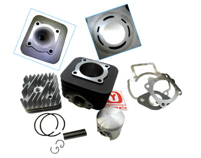 Cylinder Piaggio 70cc 47mm Olympia + topplock