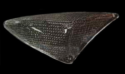 Knipperlicht glas rechts voor Peugeot Speedfight 2 blank