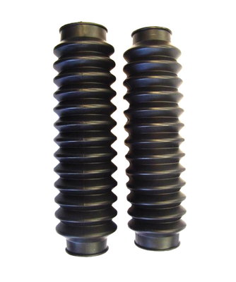 Front fork dust cover set Tomos black