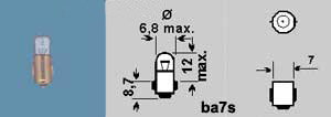 Lampa BA7S 6v 1.2w