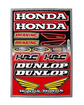 Dekal sponsor kit Honda HRC