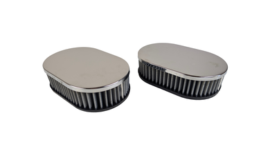 K&N FILTER,OVALA 2-1,40mm,krom