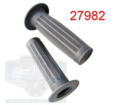 Gummihandtagssats Zundapp/Kreidler 24/24 Magura classic grå