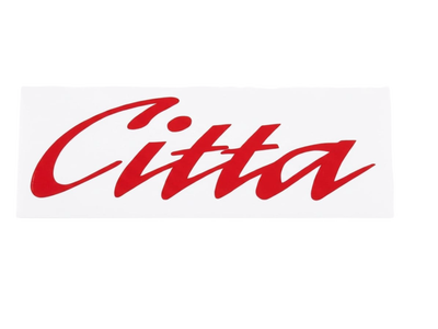 Dekal Gilera Citta Namn Röd