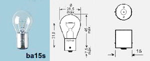 Lampa BA15S 12v 21w
