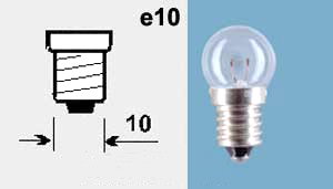 Lampa E10 12V 4W