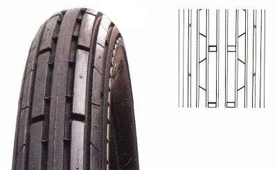 Däck Kenda 17X275 tt road (line)