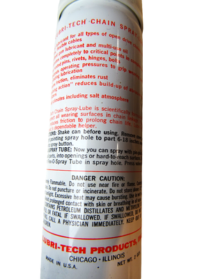 Lubri-Tech Chain Spray-Lube – högkvalitativ smörjolja för öppna kedjor ca 57 g