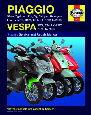 Haynes Werkplaatshandboek - Piaggio & Vespa (1991-2006)