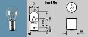 Lampa Ba15S 6v 10w