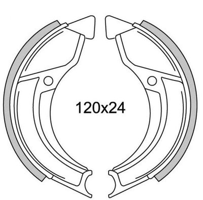 Bromsbackar Casal 120mm Newfren