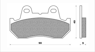 Voorrem blok Honda NS400 Newfren