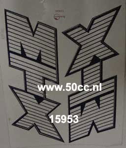 Dekal Honda Mtx Tanksats Blå/Vit