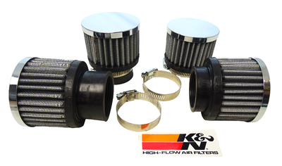 K&N Högeffektfilter Raka 46mm, sats om 4 Honda CB 650