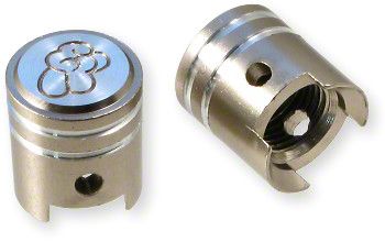 Zuiger Ventieldoppen Titanium V-Teken - 2-Pack
