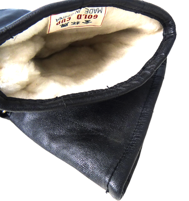 Kraghandske i getskinn med teddyfoder MC och moped – storlek 7