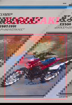Clymer reparationshandbok Kawasaki EX500 / GPZ500S / Ninja 500R 1987–2002