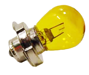 Lampa P26S 6V 15W gul