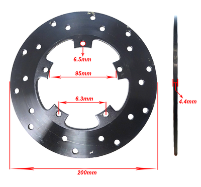 Remschijf achter Gilera DNA