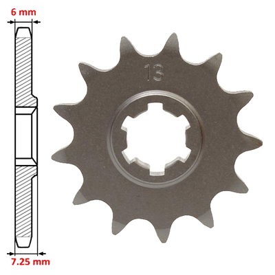 Framdrev 13T Suzuki TS50X